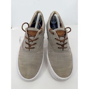 Sperry Top-Sider Gray Fabric Sneakers Men's Lace Up Casual Comfort Shoes 9.5